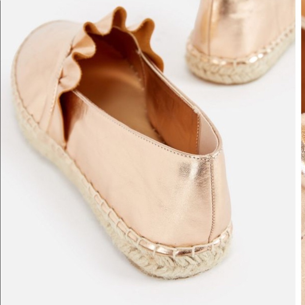 💥HP💥Keely Ruffle Espadrille-Gold Color - Picture 3 of 5